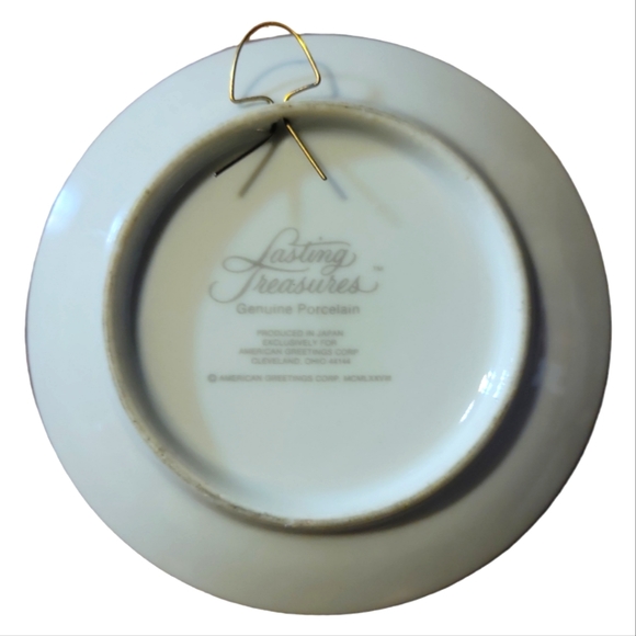 Vtg 78 Holly Hobbie Porcelain Gold Trim Plate Special Grandma Lasting Treasures - Picture 2 of 4